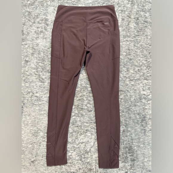 Mondetta Active Leggings Stretch Performance Pockets Crop Lavender Mauve Sz M - Picture 2 of 9